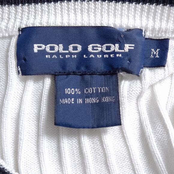 Polo Golf Women’s Sweater Vest Old Money Style Preppy Golfcore Ribbed Knit Sz M - Picture 5 of 6